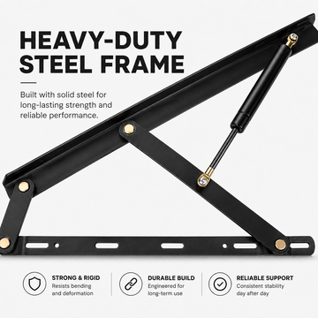 Gas Spring Bed Support Bracket Complete Set for Storage Bed,Tatami - 0