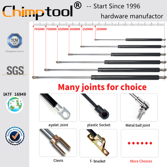 Eyelet 450 - 650mm  Easy-Lift Gas Spring Shock Absorber